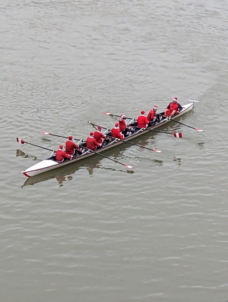 rowing santas